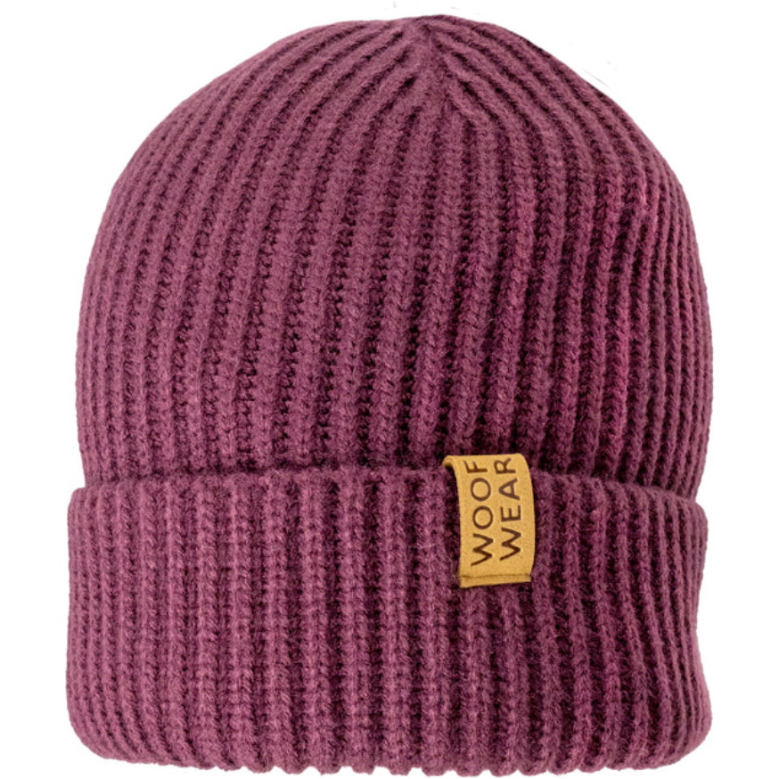 2025 Woof Wear Gerippte Mütze WA0047 - PLUM - Plum